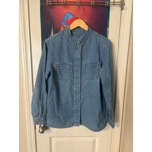 Vintage 1994 Archer Park Randy Travis & Clint Black Denim Jacket - Picture 2 of 9